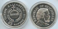 Seychellen 25 Rupees Silber GS448 - 25th Anniversary of the Accession of Queen Elizabeth II. Seychelles -