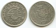 Mosambik 20 Escudos Silber H0134 - Mozambique Portuguese Colony -