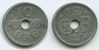 Dänemark 10 Öre (10 Øre) G7208 - Christian X. 1912-1947 Denmark German Occupation -