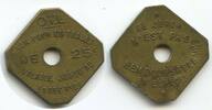 Frankreich 25 Centimes Token Coinage T372 - OTL Lyon Jeton remboursable en espèces France -