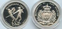 San Marino 1000 Lire Silber G1513 - Olympiade Atlanta 1996 USA Athleten Griechenland Proof -