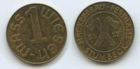 Deutschland Bundesrepublik Bayern Biermarke 1 Wiesen-Mass Hackerbräu M215 - Festhalle Stumbeck Oktoberfest Germany Beer-Token Munich -