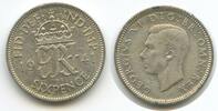 Großbritannien Great Britain United Kingdom 6 Pence (Sixpence) Silber G2219 - Großbritannien VF-XF George VI. Silber Great Britain -