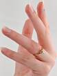 Ringe  Vintage-Ring aus Gold mit Solitär-Diamant | 750 / 3,39g / Gr. 56