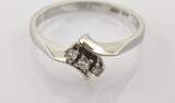 Ringe  Eleganter Diamantring aus Weißgold | 585 / 2,19g / Gr. 52