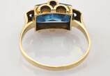 Ringe  Vintage-Ring aus Gold mit blauem Spinell | 585 / 3,41g / Gr. 58