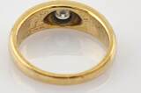 Ringe  Minimalistischer Goldring mit Diamant | 750 / 9,06g / Gr. 60