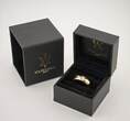 Ringe  Minimalistischer Goldring mit Diamant | 750 / 9,06g / Gr. 60