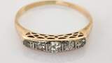 Ringe  Klassischer Goldring mit 5 Diamanten | 585 / 1,9g / Gr. 55