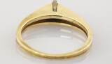 Ringe  Klassischer Goldring mit Diamant-Solitär | 585 / 3,49g / Gr. 52