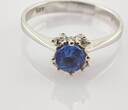 Ringe  Weißgold-Verlobungsring mit Turmalin & Diamanten | 585 / 2,7g / Gr. 56