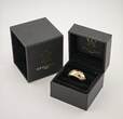 Ringe  Vintage-Bandring aus Gold mit Diamantbesatz | 585 / 4,77g / Gr. 60
