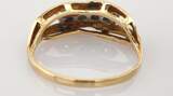 Ringe  Eleganter Damenring aus Gold mit Diamantreihe | 585 / 2,18g / Gr. 53