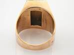 Ringe  Extravaganter Gold-Herrenring mit Diamant | 750 / 11,49g / Gr. 63