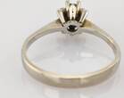Ringe  Klassischer Weißgold-Solitärring mit Diamant | 750 / 2,39g / Gr. 50