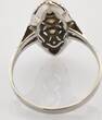 Ringe  Art-Déco-Ring aus Weißgold mit Diamanten | 585 / 2,1g / Gr. 57