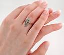 Ringe  Art-Déco-Ring aus Weißgold mit Diamanten | 585 / 2,1g / Gr. 57