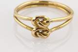 Ringe  Stilvoller Damenring aus Gold mit Doppelknoten |750 / 2,41g / Gr. 52