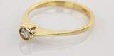 Ringe  Minimalistischer Goldring mit Diamant | 585 / 1,74g / Gr. 53