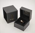 Ringe  Vintage-Goldring mit Diamant und blauen Topasen | 333 / 1,14g / Gr. 52