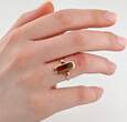 Ringe  Statement-Ring aus Gold mit Bernstein | 585 / 3,91g / Gr. 54