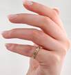 Ringe  Klassisch-eleganter Goldring mit 9 Diamanten | 585 / 3,27g / Gr. 51