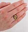 Ringe  Art-Déco-Ring aus Gold mit Citrin | 333 / 3,62g / Gr. 50