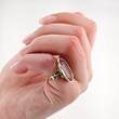 Ringe  Jugendstil-Ring aus Gold mit großem Amethyst | 585 / 5,31g / Gr. 45