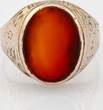 Ringe  Goldring mit Karneoltafel | 333 / 5,21g / Gr. 62