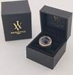 Ringe  Silberner Designer-Ring mit Lapislazuli| Gr. 51