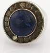 Ringe  Silberner Designer-Ring mit Lapislazuli| Gr. 51