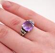 Ringe  Silberring mit Amethyst | Gr. 55