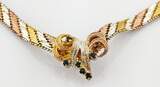 Schmucksets  Vergoldetes Silberarmband, Kette und Ohrringe