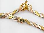 Schmucksets  Vergoldetes Silberarmband, Kette und Ohrringe