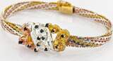 Schmucksets  Vergoldetes Silberarmband, Kette und Ohrringe