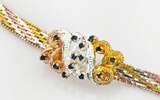 Schmucksets  Vergoldetes Silberarmband, Kette und Ohrringe