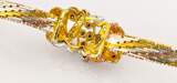 Schmucksets  Vergoldetes Silberarmband, Kette und Ohrringe