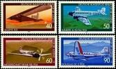Berlin Berlin, Michel Nr. 592-595 postfrisch - Flugzeuge -
