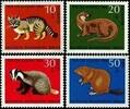 Berlin Berlin, Michel Nr. 316-319 postfrisch - Jugend 1968: Vom Aussterben bedrohte Tiere -