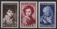 Saarland  Saarland, Michel Nr. 338-340 postfrisch - Volkshilfe 1952 Gem&auml;... 4.62 US$  +  46.24 US$ shipping