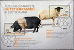 Bund Bund, Block 81 gestempelt ESST BONN - Deutsches Sattelschwein, Rhönschaf -