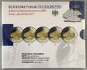 BRD Euro-Währung 5 x 2 Euro BRD 5 x 2 EURO 2007 PP - ADGFJ - Schloss Schwerin - OVP -