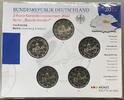 BRD Euro-Währung 5 x 2 Euro BRD 5 x 2 EURO 2022 st - ADGFJ - Wartburg Eisenach - Thüringen - OVP -