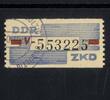 DDR DDR Dienstmarken B - ZKD Wertstreifen Billets 28 gestempelt - V - Halle -