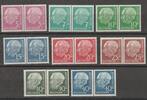 Bund Bund 179y, 181y, 183y-186y, 259-260y postfrisch waagerechte Paare Heuss lumogen -