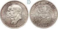 Kaiserreich 3 Mark PREUSSEN, 3 Mark 1911 A, Wilhelm II., Universität Breslau - J108 vz -