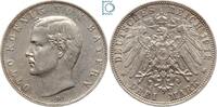 Kaiserreich 3 Mark BAYERN, 3 Mark, König Otto, 1912 D, J.47, SILBER -