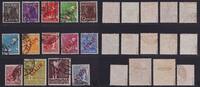  1949 Berlin Berlin MiNr. 21-34 Rotaufdruck gestempelt, geprüft BPP gestempelt