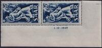 Saarland Saarland, Michel Nr. 284 Br Druckdatum 1.10.1949 Ecke Eckrand postfrisch -