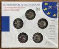 BRD Euro-Währung 5 x 2 Euro BRD 5 x 2 EURO 2019 st - ADGFJ - 30 Jahre Mauerfall - OVP -